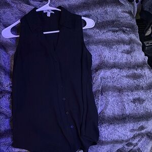 Express Black Sleeveless Blouse